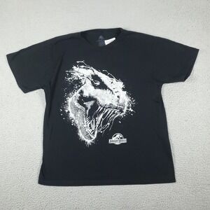 Jurassic Park World Black Graphic Short Sleeve T-Shirt Mens Size Large